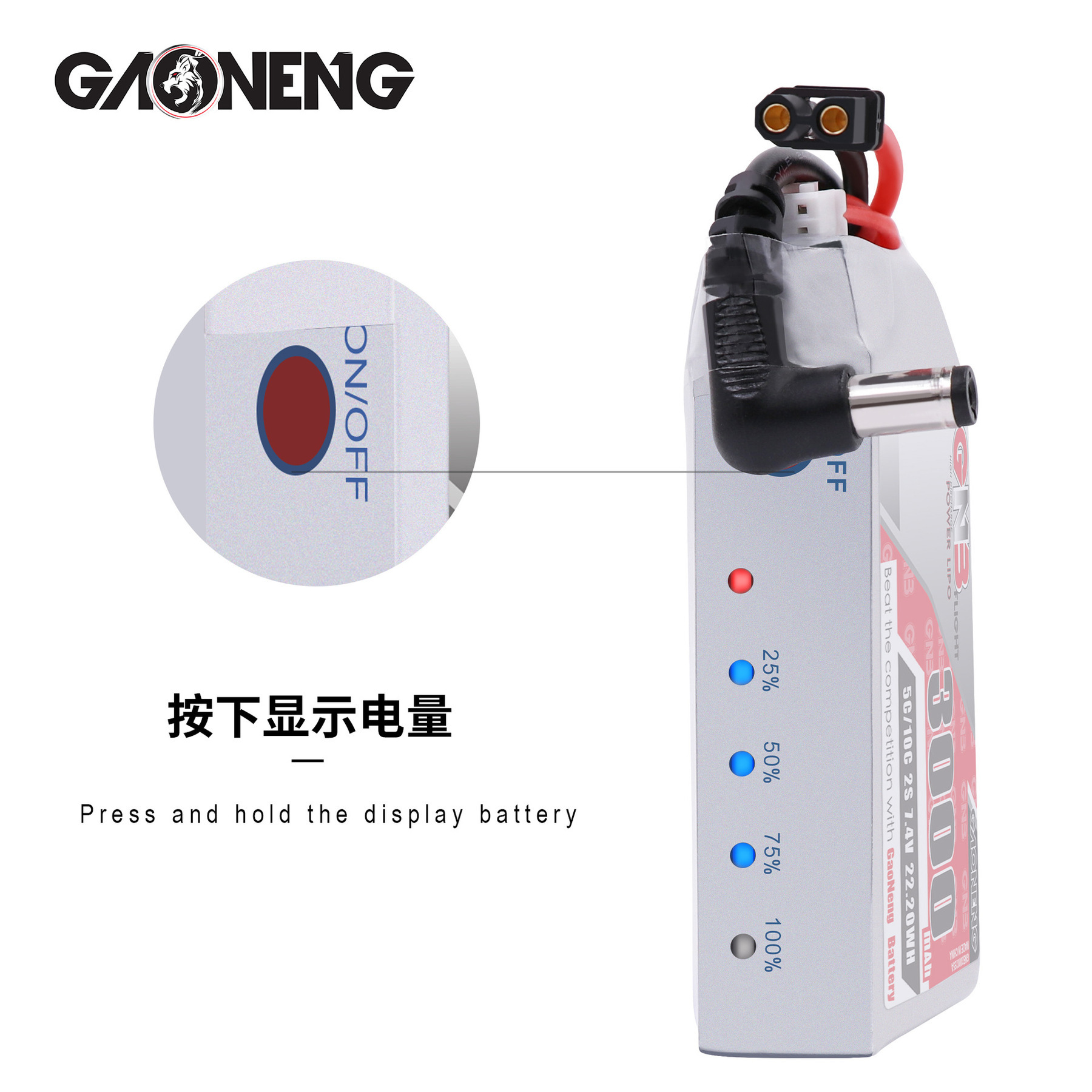 GNB 2S 7.4V 3000mAh 5C/10C Lip - Skyzone Sky04X Pro Oled Fpv Goggles ulasan dan harga